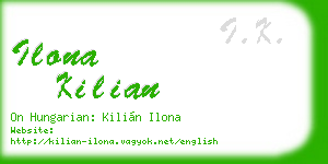 ilona kilian business card