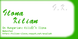 ilona kilian business card